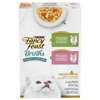 Fancy Feast Broths®Classic Chicken& Salmon Collection 6 Pack Variety Pack