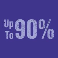 up to 90%