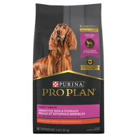 pro plan sensitive skin & stomach dog food product package