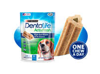 Gâteries à Mâcher pour Chiens pour les Soins Buccodentaires Quotidiens DentaLife ActivFresh