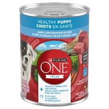 Purina ONE® Plus+ Healthy Puppy Classic Ground Lamb & Long Grain Rice Entrée Dog Food