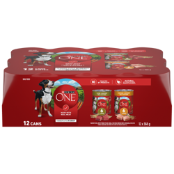 Purina ONE SmartBlend Tender Cuts in Gravy Dog Food Variety Pack with Chicken & Lamb