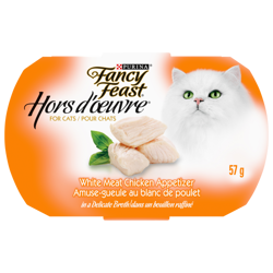 Fancy Feastᴹᴰ Hors d'Oeuvreᴹᴰ Amuse-Gueule au Blanc de Poulet pour Chats