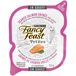 Fancy Feast® Petites Seared Salmon Entrée with Spinach in Gravy Wet Cat Food