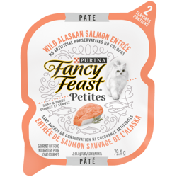 Fancy Feast Petites Pâté Entrée de Saumon Sauvage de l'Alaska Nourriture pour Chat Gourmet
