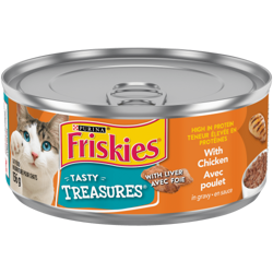 Friskies® Tasty Treasures® with Chicken in Gravy Wet Cat Food