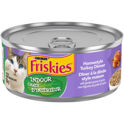 Friskies Chats d'Intérieur Dîner à la Dinde Style Maison avec Légumes du Jardin en Sauce Nourriture Humide pour Chats