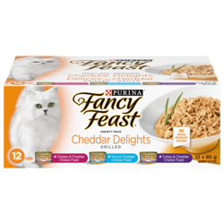 Fancy Feastᴹᴰ Assortiment Délices au Cheddar Grillé Nourriture pour Chat