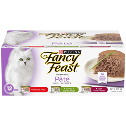 Fancy Feastᴹᴰ Pâté Festin Déli Assortiment Nourriture pour Chats