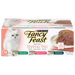 Fancy Feastᴹᴰ Trio Crevettes Assortiment Nourriture pour Chats Gourmet