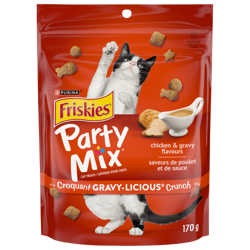 Friskies🅫 Party Mix🅫 Gravy-licious🅫 Saveurs de Poulet et de Sauce Croquant