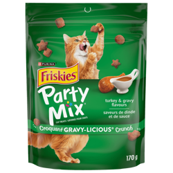 Friskies® Party Mix® Crunch Gravy-licious® Turkey & Gravy Cat Treats