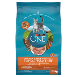 Purina ONEᴹᴰ Formule Poulet et Riz Nourriture Sèche pour Chats