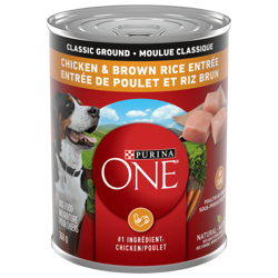 Purina ONE® Classic Ground Chicken & Brown Rice Entrée Dog Food