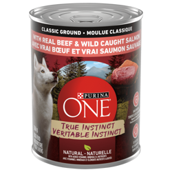 Purina ONE® True Instinct Classic Ground with Real Beef & Wild Caught Salmon Dog Food