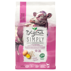 Beyond Simply Recette de Boeuf Élevé dans une Ferme, d’Orge et d’Oeufs de Poules en Liberté Nourriture Sèche pour Chiens
