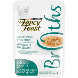 Fancy Feast® Classic Broths with Chicken & Vegetables Cat Food Complement