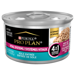 Pro Planᴹᴰ Adulte Systèmes Vitaux Entrée de Sole en Sauce Nourriture Humide pour Chats