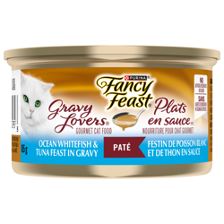 Fancy Feast® Gravy Lovers® Ocean Whitefish Feast Paté In Gravy Cat Food 85g Can