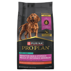 Pro Planᴹᴰ Chiot Peaux et Estomacs Sensibles Formule Saumon et Riz Nourriture Sèche pour Chiens