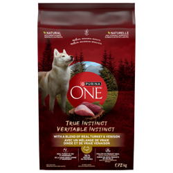 Purina ONEᴹᴰ Véritable Instinct avec un Mélange de Vraie Dinde et de Vraie Venaison Nourriture pour Chiens