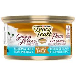 Fancy Feast® Gravy Lovers® Grilled Salmon & Sole Feast in Gravy Gourmet Cat Food