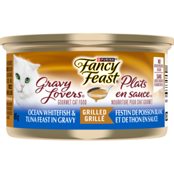 Fancy Feast🅫 Plats en Sauce🅪 Festin de Poisson Blanc et de Thon en Sauce Nourriture pour Chats Gourmet