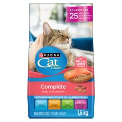 Purinaᴹᴰ Cat Chowᴹᴰ Complète avec Vrai Saumon Nourriture pour Chats