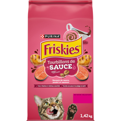 Friskiesᴹᴰ Tourbillons de Sauceᴹᴰ nourriture pour chats