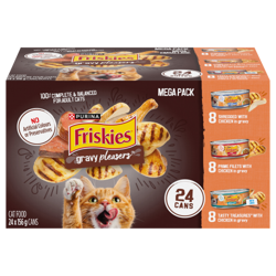 Friskies® Gravy Pleasers™ Cat Food Variety Pack 24-156g Cans