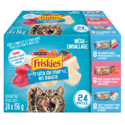 Emballage Assorti Plat de Fruits de Mer Nourriture pour Chats 24 x 156 g