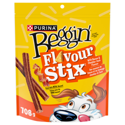 Beggin’ᴹᴰ Flavour Stix🅪 Aux saveurs de bacon et de fromage cheddar et Jack Gâteries pour Chiens