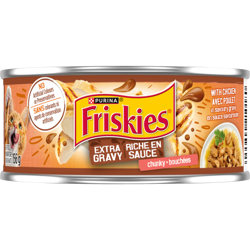 Friskies® Extra Gravy Chunky with Chicken in Savoury Gravy Wet Cat Food