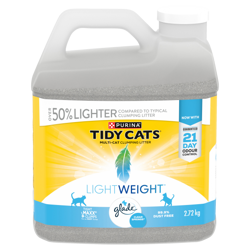 Tidy Catsᴹᴰ Poids Plumeᴹᴰ avec Gladeᴹᴰ Source Pureᴹᴰ Litière pour Chats Agglomérante