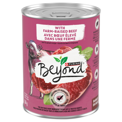Beyondᴹᴰ Recette de Boeuf Élevé dans une Ferme et d'Épinards en Sauce Nourriture pour Chiens