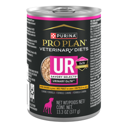 Pro Plan Veterinary Dietsᴹᴰ UR Savory Selects Urinaryᴹᴰ Support Dog Food Ox/Stᴹᴰ Avec Poulet en sauce