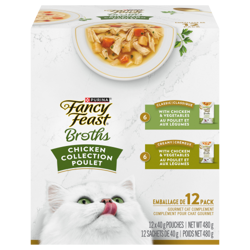 Fancy Feast Broths🅪 Collection Poulet Emballage Assorti