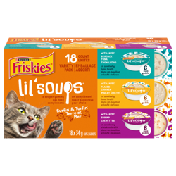 Friskies® Lil’ Soups® Surfin’ & Turfin’ Variety Pack 18 count