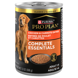 Purinaᴹᴰ Pro Planᴹᴰ Complete Essentials Classique Entrée de Poulet et Carottes Nourriture pour Chiens Adulte