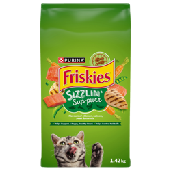 Friskies® Sizzlin’ Sup-purr™ Dry Cat Food