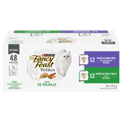 Fancy Feast® Petites Emballage assorti Festin de volaille, nourriture humide pour chats