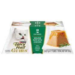 Fancy Feast® Gems® Mousse Paté with Chicken and a Halo of Savoury Gravy Wet Cat Food