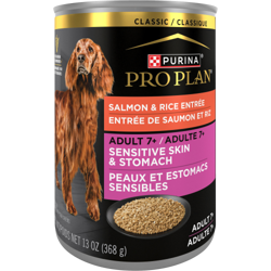 Pro Plan® Adult 7+ Sensitive Skin & Stomach Salmon & Rice Entrée Classic Wet Dog Food