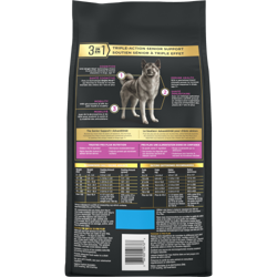 Pro Planᴹᴰ AdvantEDGE Soutien+ Sénior Bouchées à la viande – Nourriture sèche pour chiens adultes de 7 ans et plus, Formule Poulet et riz