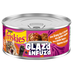 Friskies® Glaz’d & Infuz’d With Gravy Glazed Chicken with Garden Veggies