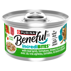 Benefulᴹᴰ IncrediBitesᴹᴰ en Sauce avec du Vrai Agneau Nourriture pour Chiens