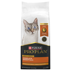 Pro Planᴹᴰ Complete Essentials pour chats adultes de 7 ans et plus – Nourriture sèche pour chats, Formule Poulet et riz