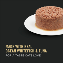 Made with real ocean whitefish & tuna
