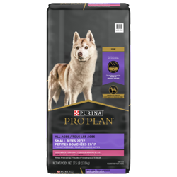 Pro Planᴹᴰ Tous Les Âges Petites Bouchées 27/17 Formule Agneau et Riz Nourriture Sèche pour Chiens