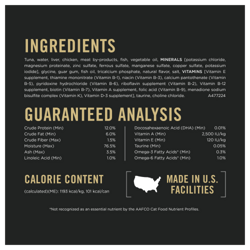 Ingredients, guaranteed analysis